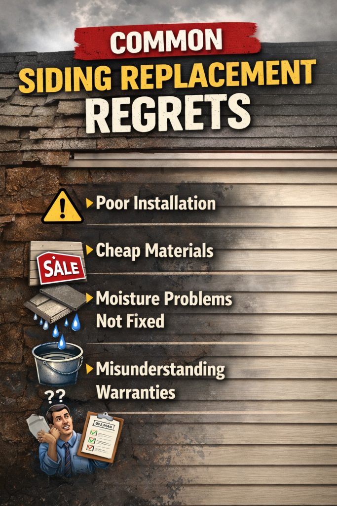 Common siding replacement regrets