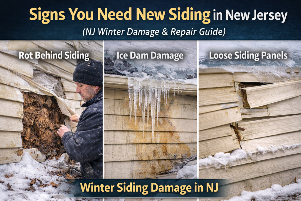 Signs You Need New Siding in New Jersey NJ Winter Damage & Repair Guide